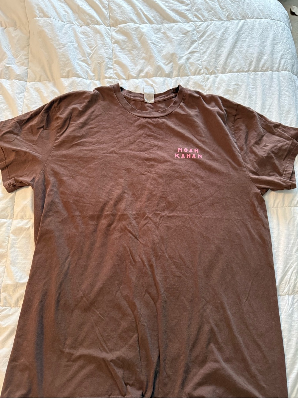 Noah Kahan Brown Short Sleeve Logo Tee